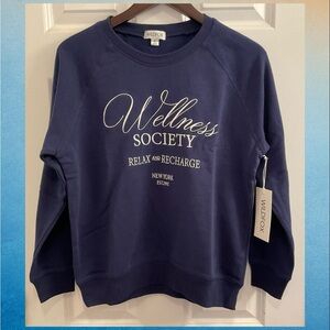 Wildfox Wellness Society Keely Sweatshirt - NWT - Size Small